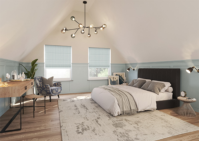 Jaipur, Chambray - Twist&Fit Roman Blind - Image 6